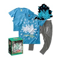 「スタンドが光る！Tシャツ＆サルエルパンツ」ハイエロファントグリーン。