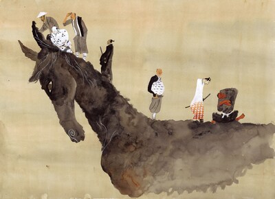 松本大洋が「七人の侍」をテーマに描いたイラスト。ほかのイラストはフリースタイル誌面で楽しもう。