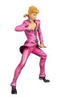 「ジョジョの奇妙な冒険 プライズスターズブック」に付属するジョルノ・ジョバァーナのフィギュア。撮影：菊地寛子