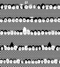 トレンチコートの裏地に使用される地獄のミサワ「カッコカワイイ宣言！」のイラスト。(C)地獄のミサワ／集英社