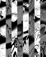 「サイ」のトレンチコート裏地に使用される岸本斉史「NARUTO―ナルト―」のイラスト。(C)岸本斉史／集英社