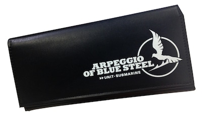 実費頒布にて応募者全員サービスされる特製の「蒼き鋼のアルペジオ」財布。
