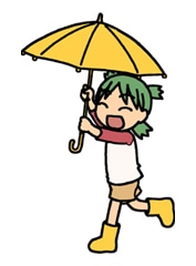 「よつばと！」スタンプの1種類。(C)KIYOHIKO AZUMA / YOTUBA SUTAZIO