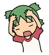 「よつばと！」スタンプの1種類。(C)KIYOHIKO AZUMA / YOTUBA SUTAZIO