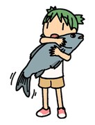 「よつばと！」スタンプの1種類。(C)KIYOHIKO AZUMA / YOTUBA SUTAZIO