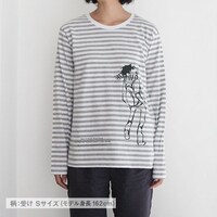 「ポップコーンキャッチ ボーダーTシャツ 受け」のSサイズ。
