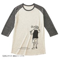 「ポップコーンキャッチ ラグランTシャツ」オートミールのメンズ。