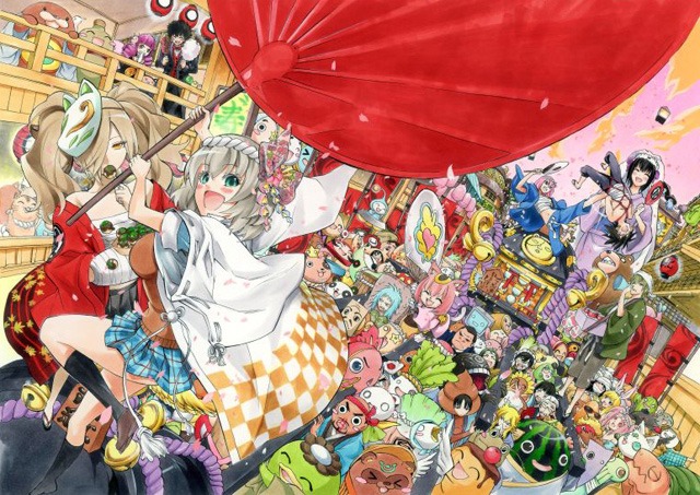 助野嘉昭が描き下ろした「貧乏神が！」DVD-BOX用イラスト。(C)助野嘉昭／集英社・「貧乏神が！」製作委員会