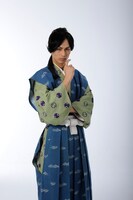 明智光秀役の前内孝文 (C)2012 大羽快・メディアファクトリー／舞台版「殿といっしょ」製作委員会