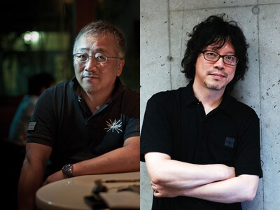 左から大友克洋、浦沢直樹。(C)Pierre Laborie (C)Maki Ishii