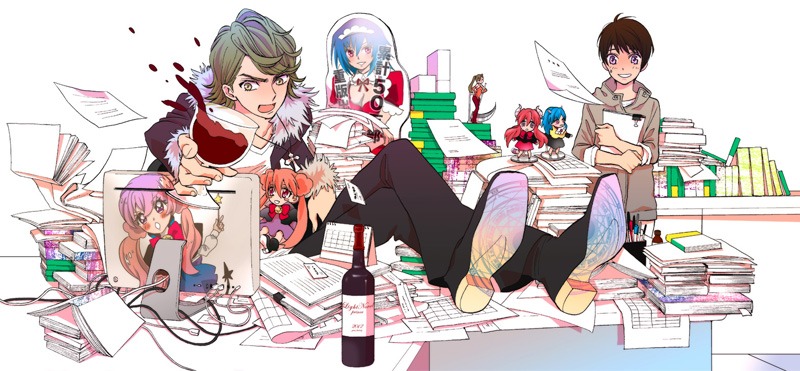 「ラノベ王子☆聖也」カバーイラスト (C)さかもと麻乃/メディアファクトリー