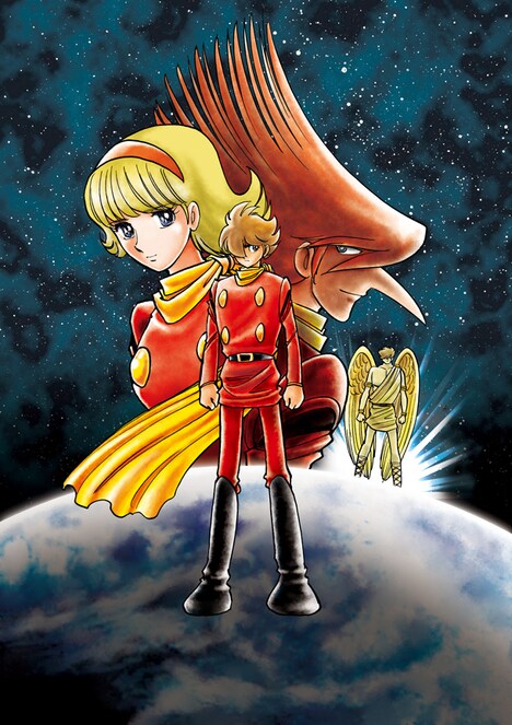 島本和彦「サイボーグ009 ヒーローズ・カムバック特別編」扉イラスト。