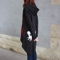 「ライチ☆光クラブ 薔薇パーカー黒」