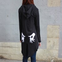 「ライチ☆光クラブ 薔薇パーカー黒」