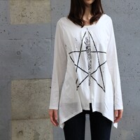 「ライチ☆光クラブ 心臓ロングＴシャツ」ホワイト