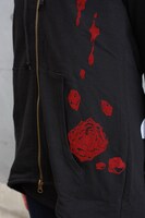 「ライチ☆光クラブ 薔薇パーカー黒」