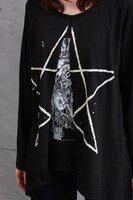 「ライチ☆光クラブ 心臓ロングＴシャツ」ブラック