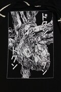 「ライチ☆光クラブ 心臓ロングＴシャツ」ブラック