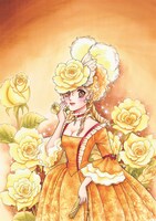 落合薫原作によるいがらしゆみこ「薔薇のジョゼフィーヌ」カット