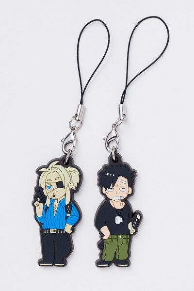 「GANGSTA.」4巻限定版に付属するラバーストラップの見本。