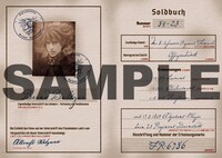 「軍靴のバルツァー」4巻限定版に付属する手帳の中面サンプル。