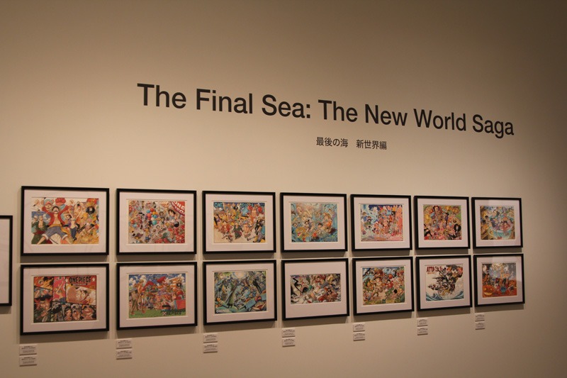 原画の展示風景。