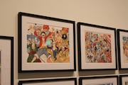 原画の展示風景。