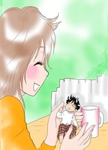 内田春菊「南くんは恋人」扉イラスト (C)内田春菊／集英社