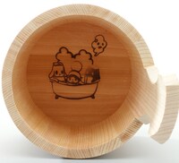 「お風呂シリーズ　さわら材の片手桶」OCHIBISAN(C)ANNO MOYOCO