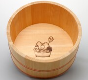 「お風呂シリーズ　さわら材の湯桶」OCHIBISAN(C)ANNO MOYOCO