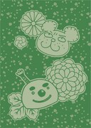 「ちはやふるかるた入門編　『ちはやふる』公式百人一首かるた」に付属する札の裏面。