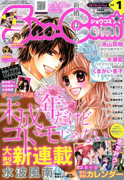 Sho-Comi2013年1号の表紙では、「未成年だけどコドモじゃない」の連載開始に合わせ“新婚、はじめます”というコピーが打たれている。