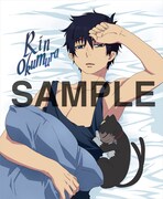 A賞ジャンボクッションのオモテ面。(C)加藤和恵／集英社・「青の祓魔師」製作委員会・MBS