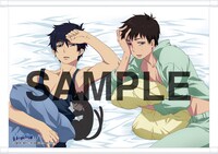 B賞のタペストリー。イラストは描き下ろしだ。(C)加藤和恵／集英社・「青の祓魔師」製作委員会・MBS