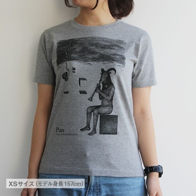 諸星大二郎Tシャツ「パンの神」 （グレー）