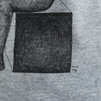 諸星大二郎Tシャツ「パンの神」（グレー）