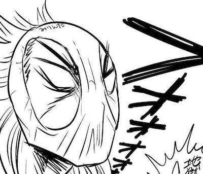 「ヘヴィーオブジェクトS」2巻に収録されている、あんど慶周のおまけイラストの一部。全容は実際に単行本で確認しよう。