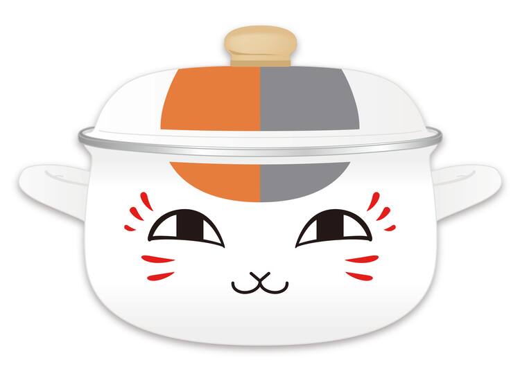 夏目」ニャンコ先生がドアップな両手鍋＆リバーシ発売 - コミックナタリー