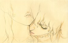 グリフィスとシャルロットの原画（c）三浦建太郎（スタジオ我画）・白泉社/BERSERK FILM PARTNERS