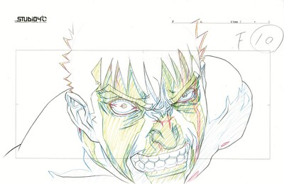 「ベルセルク 黄金時代篇III 降臨」より、ガッツの原画。（c）三浦建太郎（スタジオ我画）・白泉社/BERSERK FILM PARTNERS