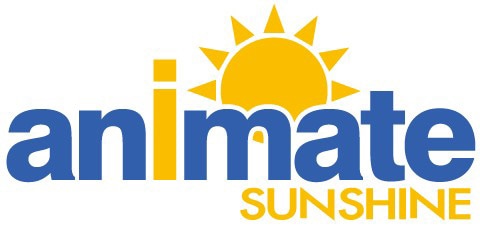 「アニメイトサンシャイン」のロゴ。