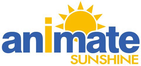 「アニメイトサンシャイン」のロゴ。