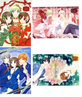 高屋奈月のポストカード4枚セットの絵柄。