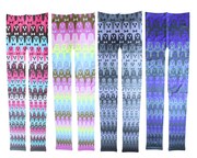 「だんなモブレギンス」の全4種類。左の2着がマルチカラータイプ、右の2着がモノトーンタイプ。いずれも価格は3800円。