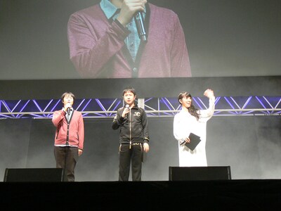 ジャンプスーパーステージでの様子。