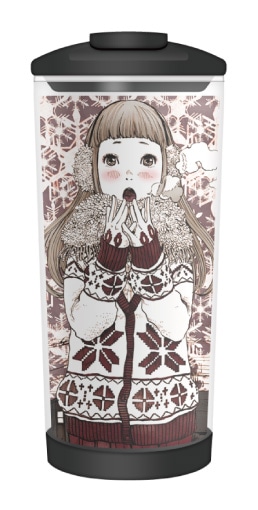 ローソンのMACHI café展開店舗で販売される浅野いにお描き下ろしタンブラー。