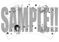 「ゆるゆり」年越うどんセットの展開図。