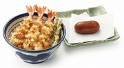 海老天が3本！「夏目」ニャンコ先生セットが天丼てんやに