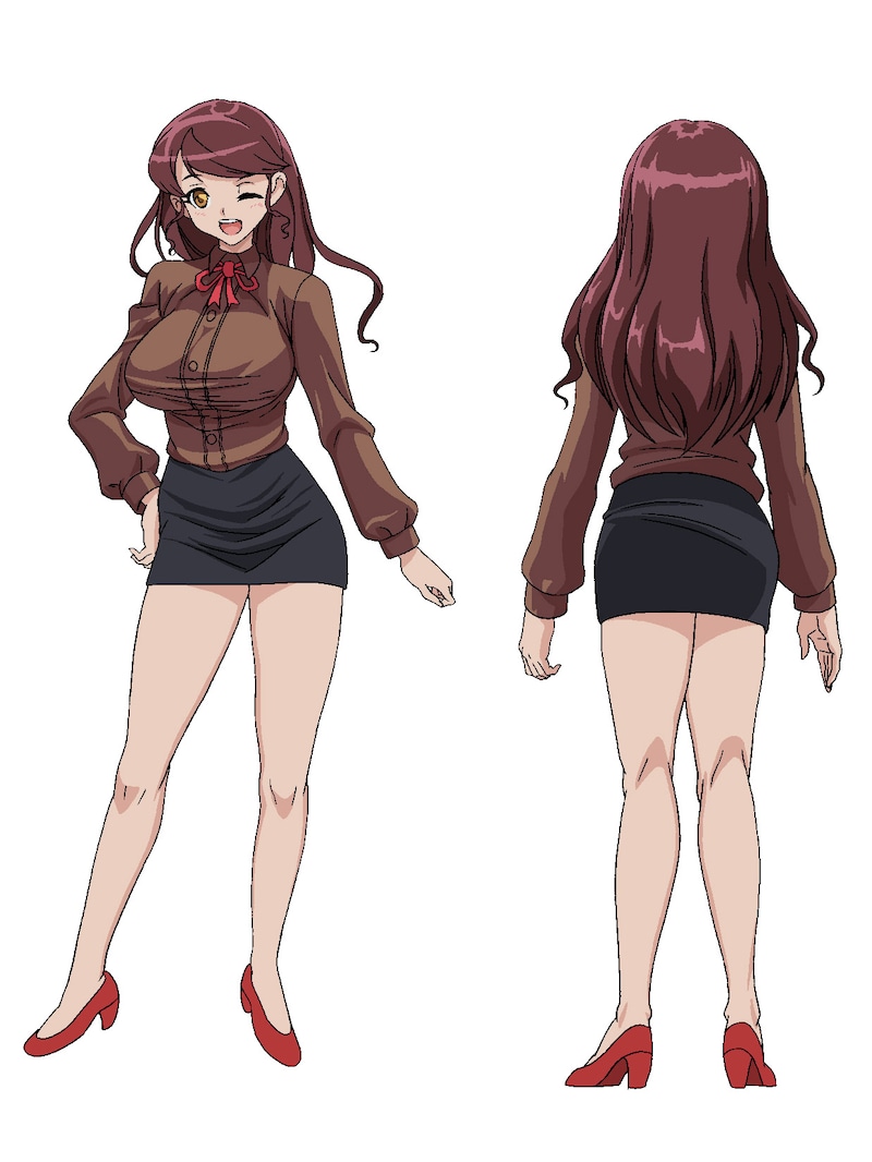 島本須美が演じるキャラクター・木下先生のアニメ版ビジュアル。(C)マサオ/少年画報社・ダックスプロダクション・YTE