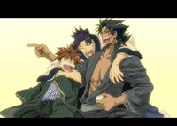 「PEACE MAKER鐵 油小路篇 ANiMiX ver.」DVDに収録されるムービーコミックの1シーン。